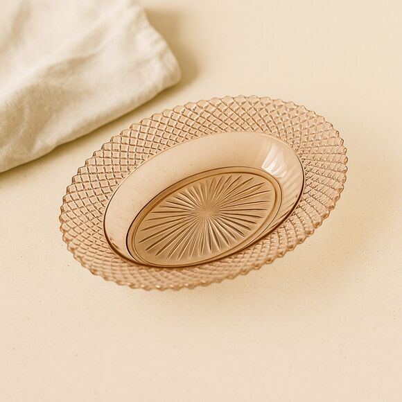 Anchor Hocking | Miss America Pink Depression Glass Oval Veggie Bowl 10” | EUC - Picture 2 of 4